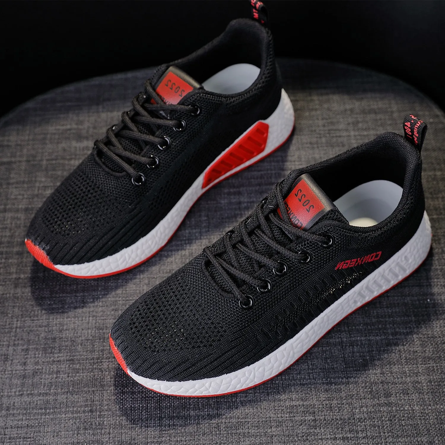 2024 New Style Breathable Fly-woven Fashion Fashionable Comfortable Soft-soled Loafer Sneakers Running Shoes Dancing Lazy Shoes