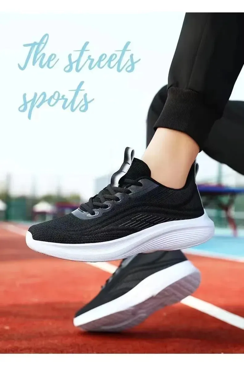 2025 Spring New Ultra-light Running Shoes Sports Women's Shoes Mesh Non-slip Breathable Soft-soled Lightweight Casual Shoes