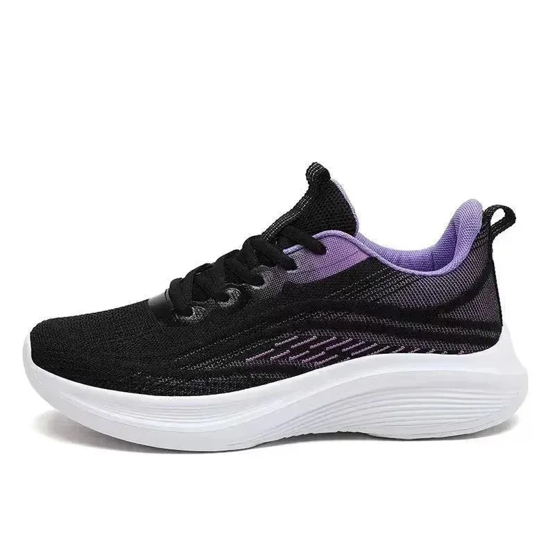 2025 Spring New Ultra-light Running Shoes Sports Women's Shoes Mesh Non-slip Breathable Soft-soled Lightweight Casual Shoes