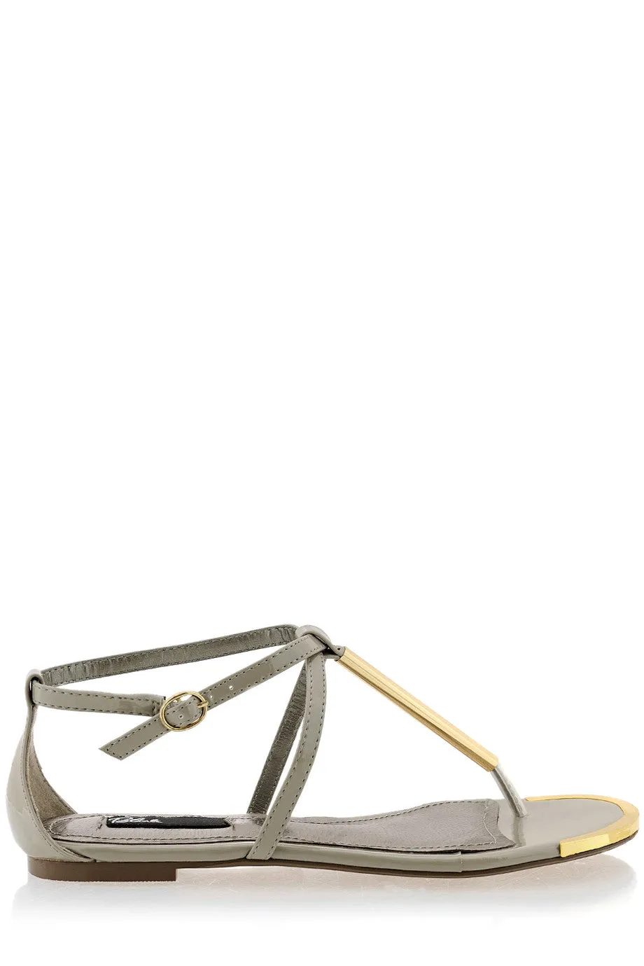 BLINK BETTY Taupe Patent Sandals