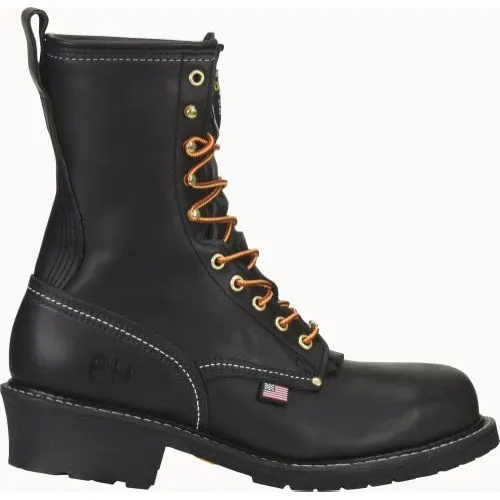 Carolina Men's Maple 9" USA Made Work Boot - Black - 922