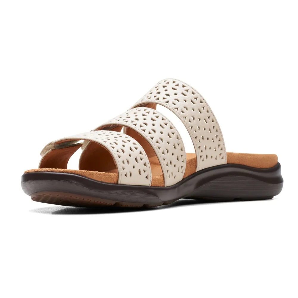 Clarks Kitly Walk White Sandal (Women's)