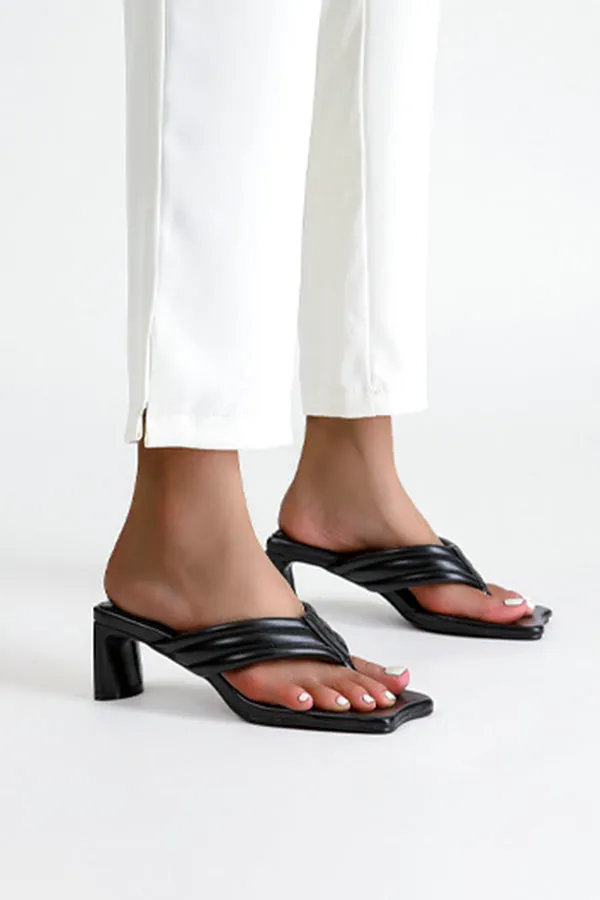 Comfortable Flip Flops Chunky High heels