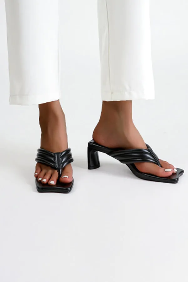 Comfortable Flip Flops Chunky High heels