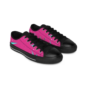 Comic Abstract Pop Art Pink Women's Sneakers