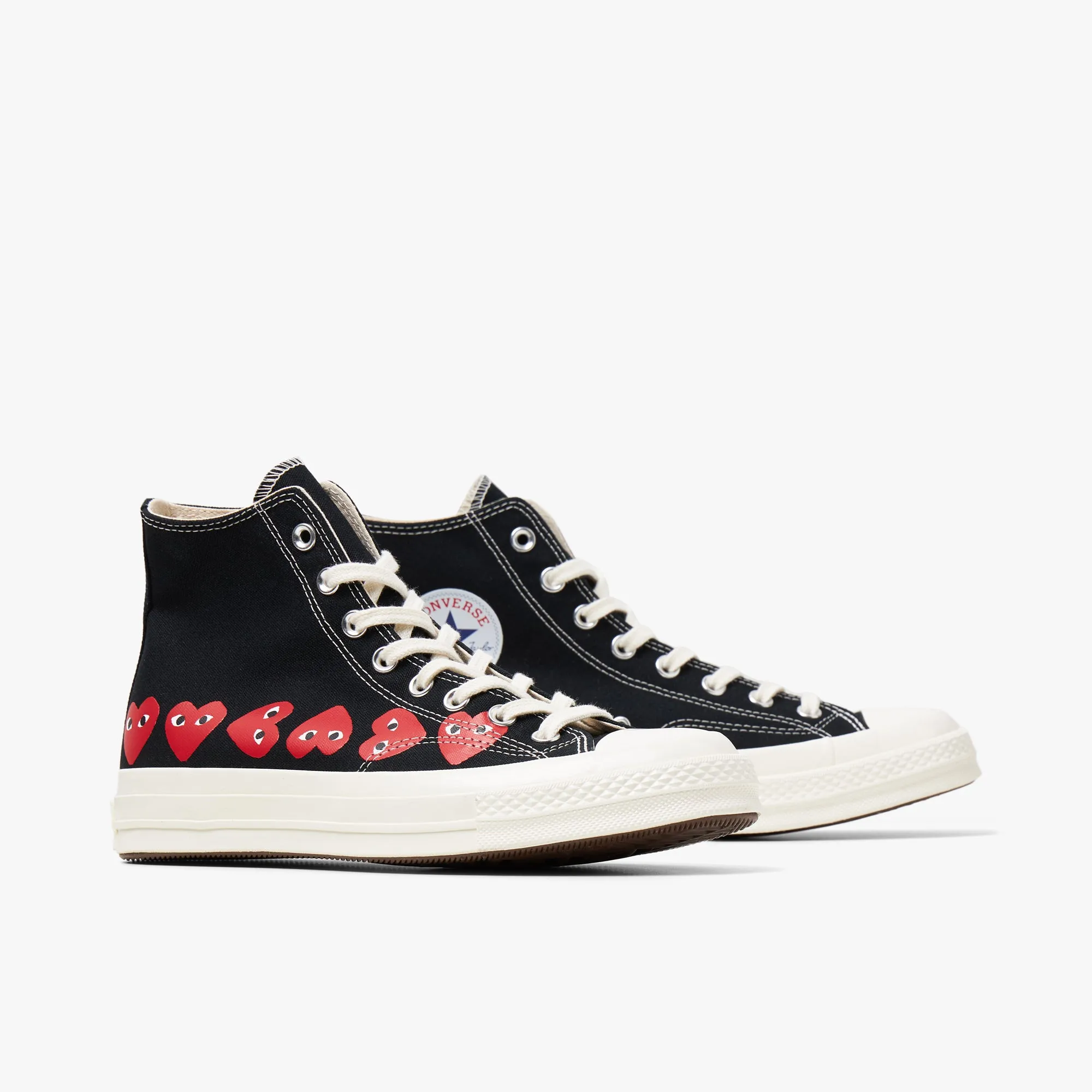 Converse x COMME des GAR�ONS PLAY Chuck Taylor Hi Multi Heart Black