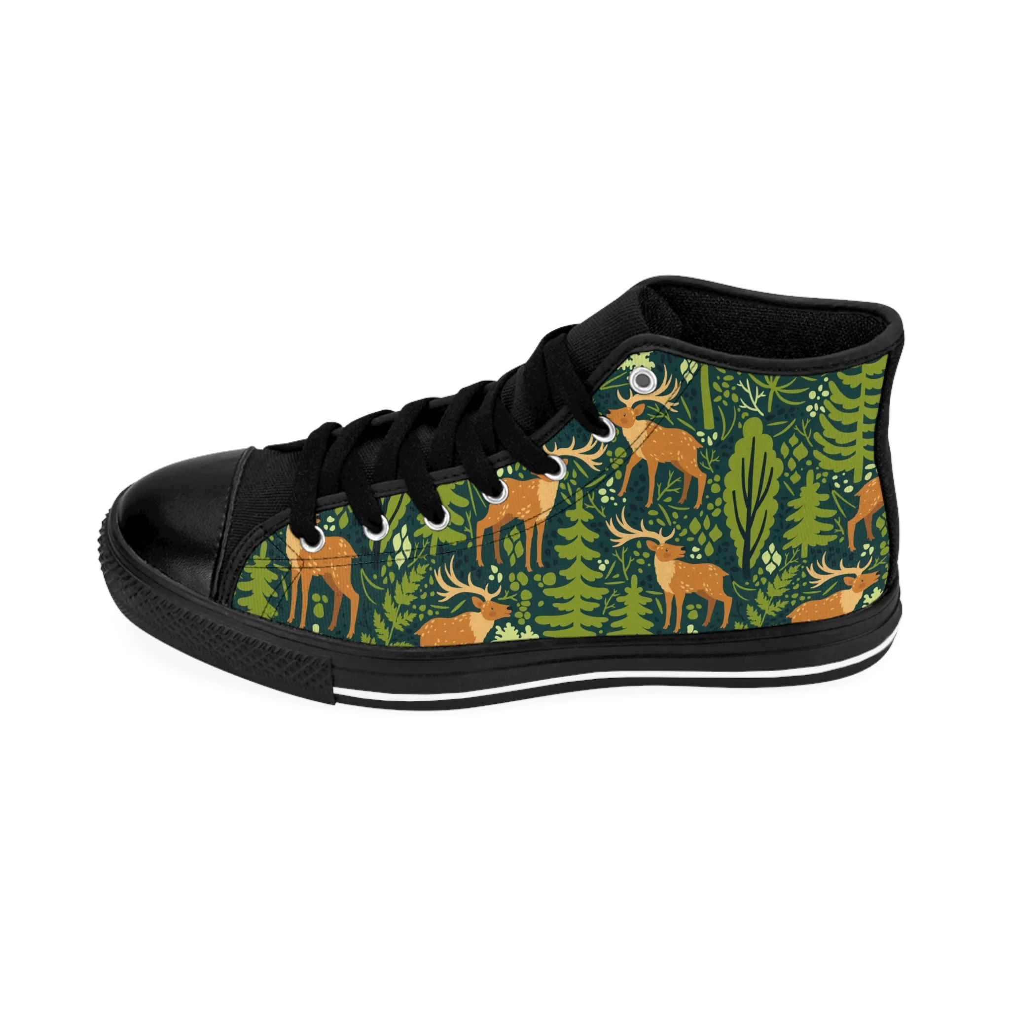 Cute Deer Men's Classic Sneakers