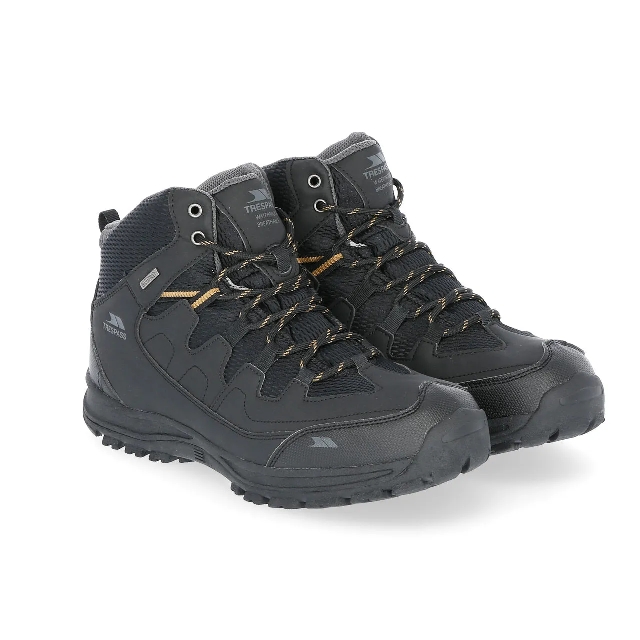 Finley Mens Walking Boots - Black