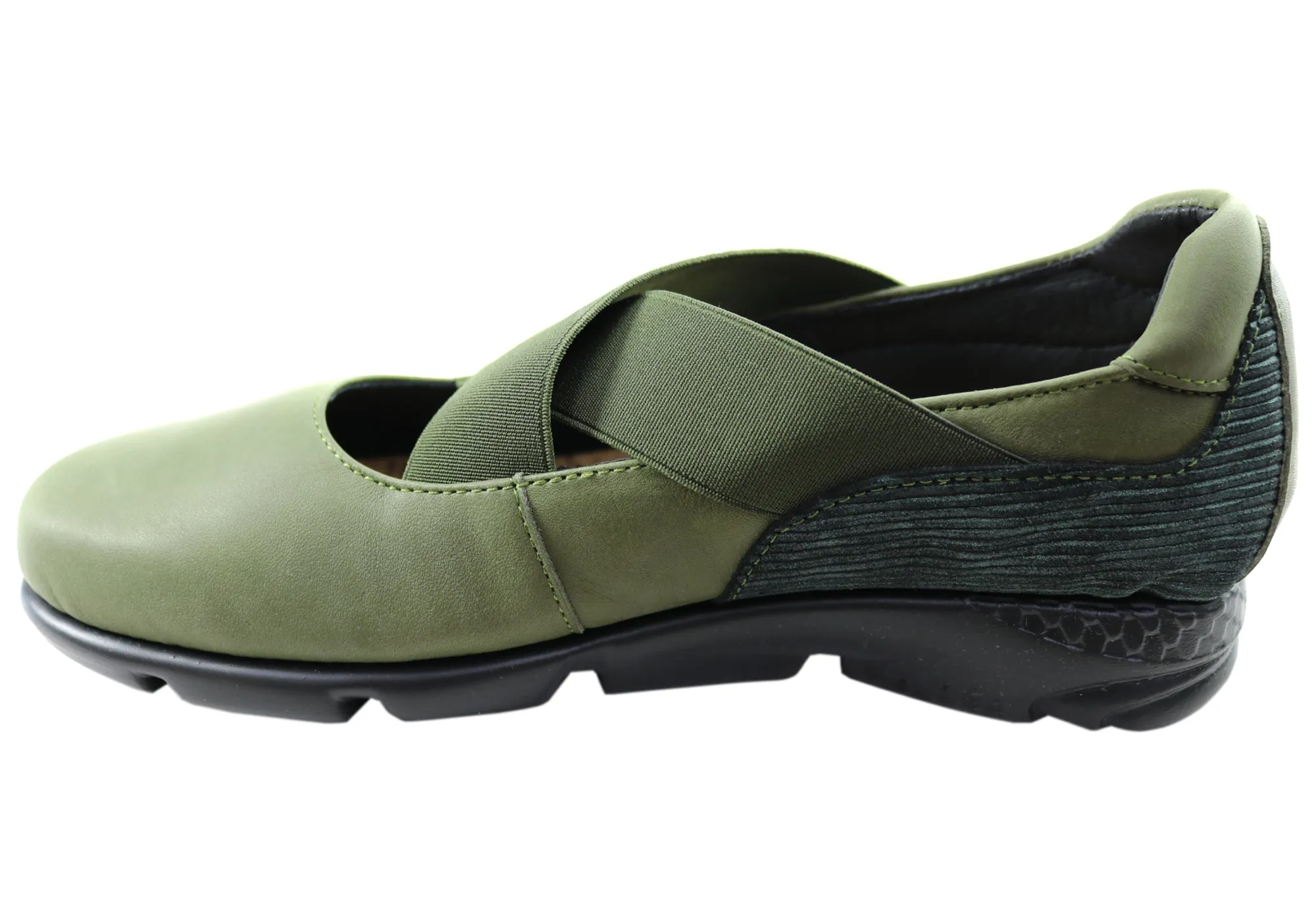 Flex & Go Amorette Womens Comfortable Leather Shoes Made In Portugal