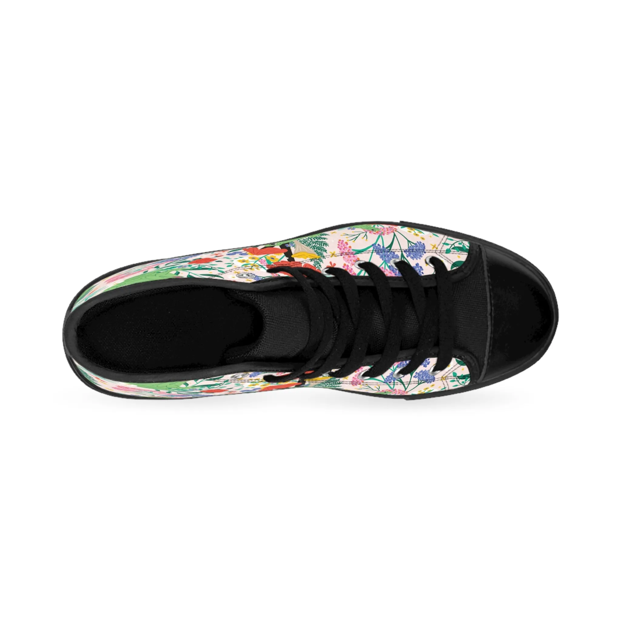 Frogs and Flowers Men's Classic Sneakers