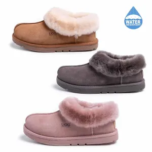 Genuine Merino Sheepskin Ankle Non-slip Home Slipper