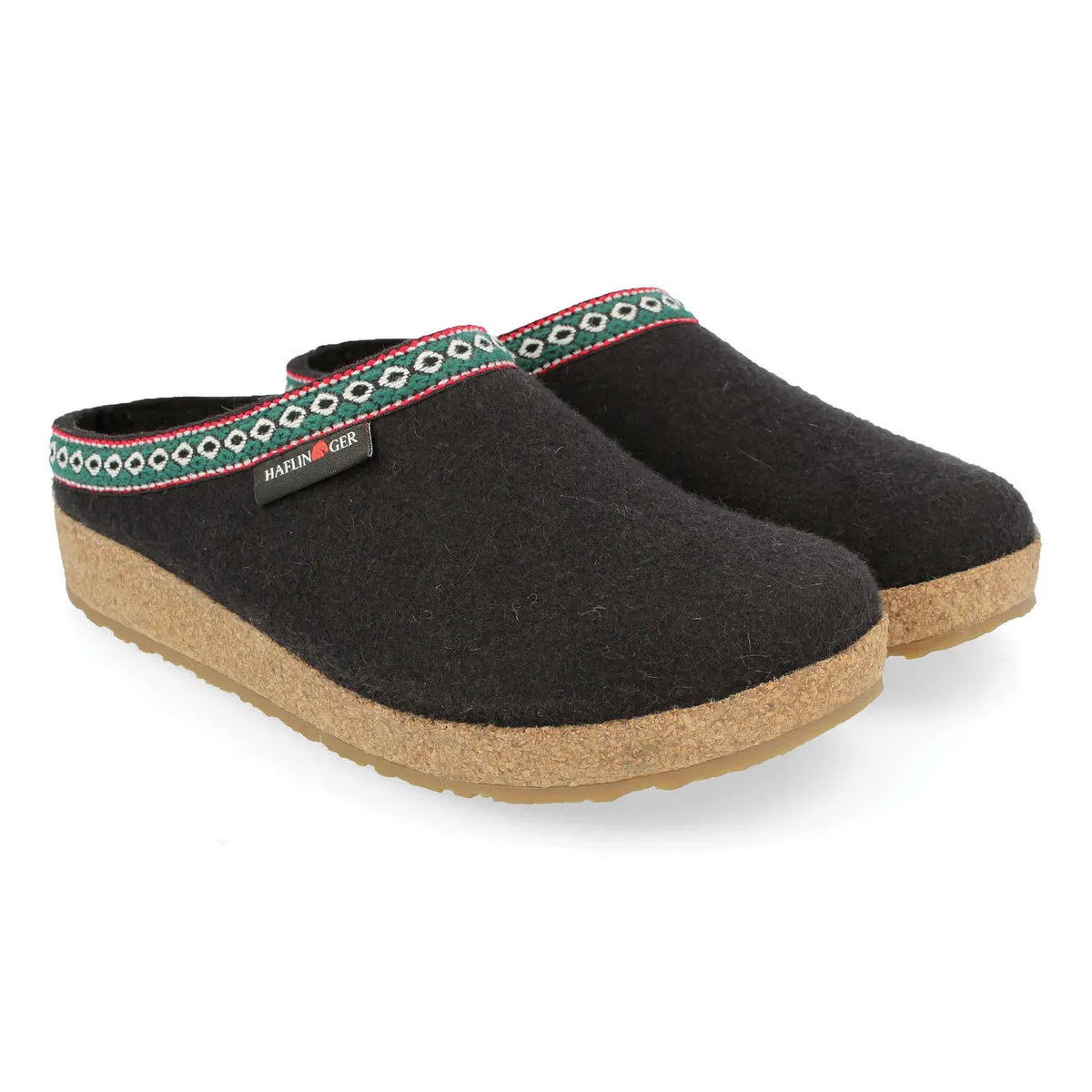 Haflinger Grizzly Clog Black