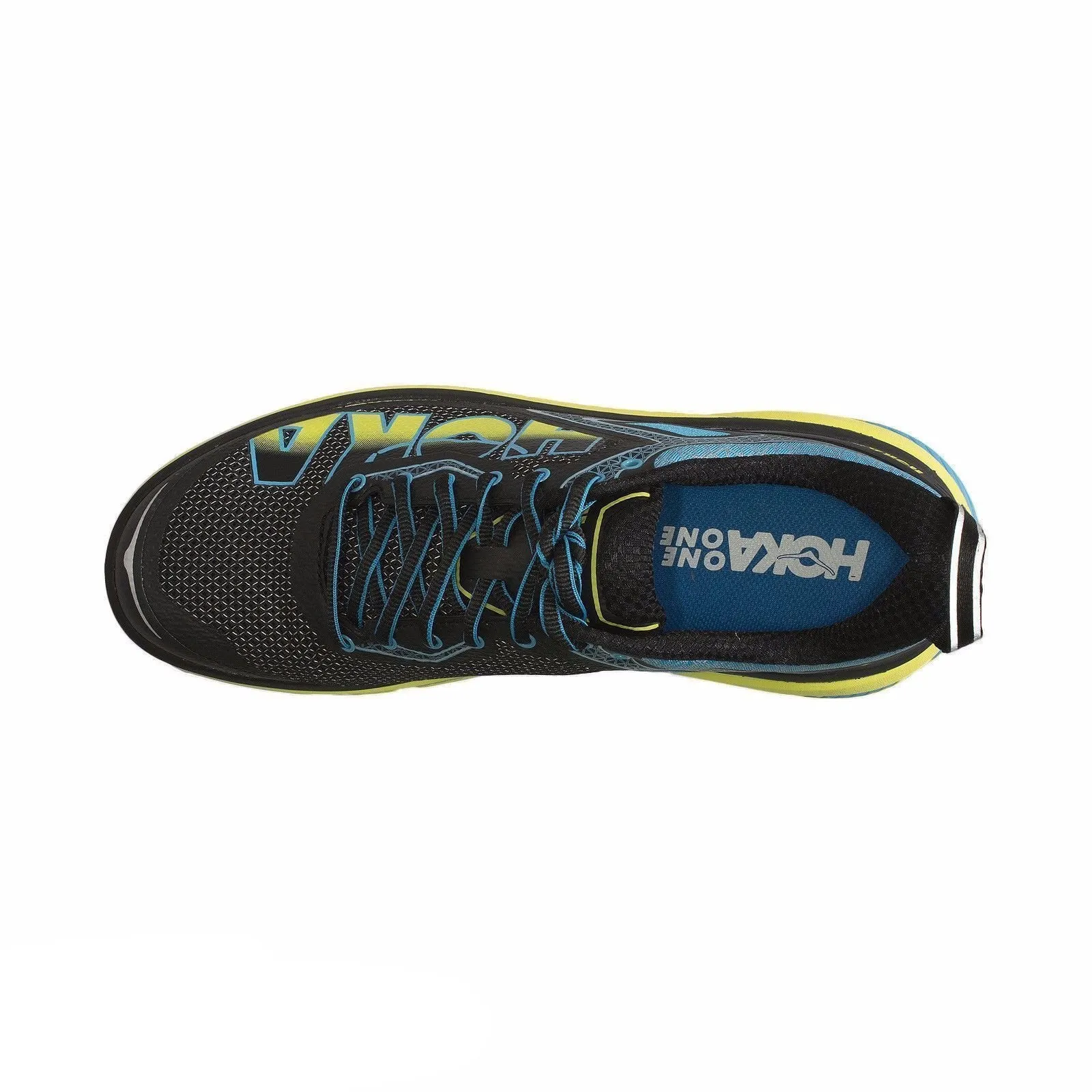 Hoka One One Bondi 4 Black / Cyan Running Shoes