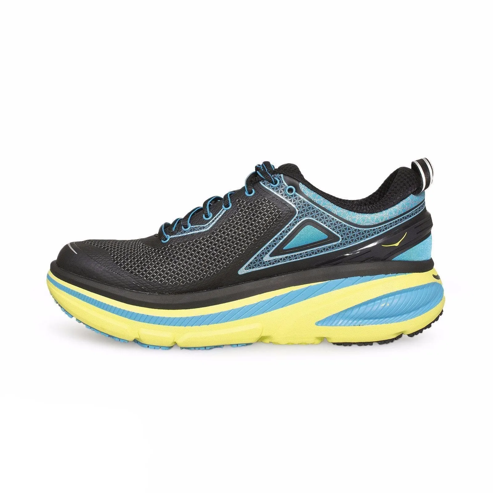 Hoka One One Bondi 4 Black / Cyan Running Shoes