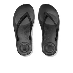 Iqushion Black Ergonomic FitFlops