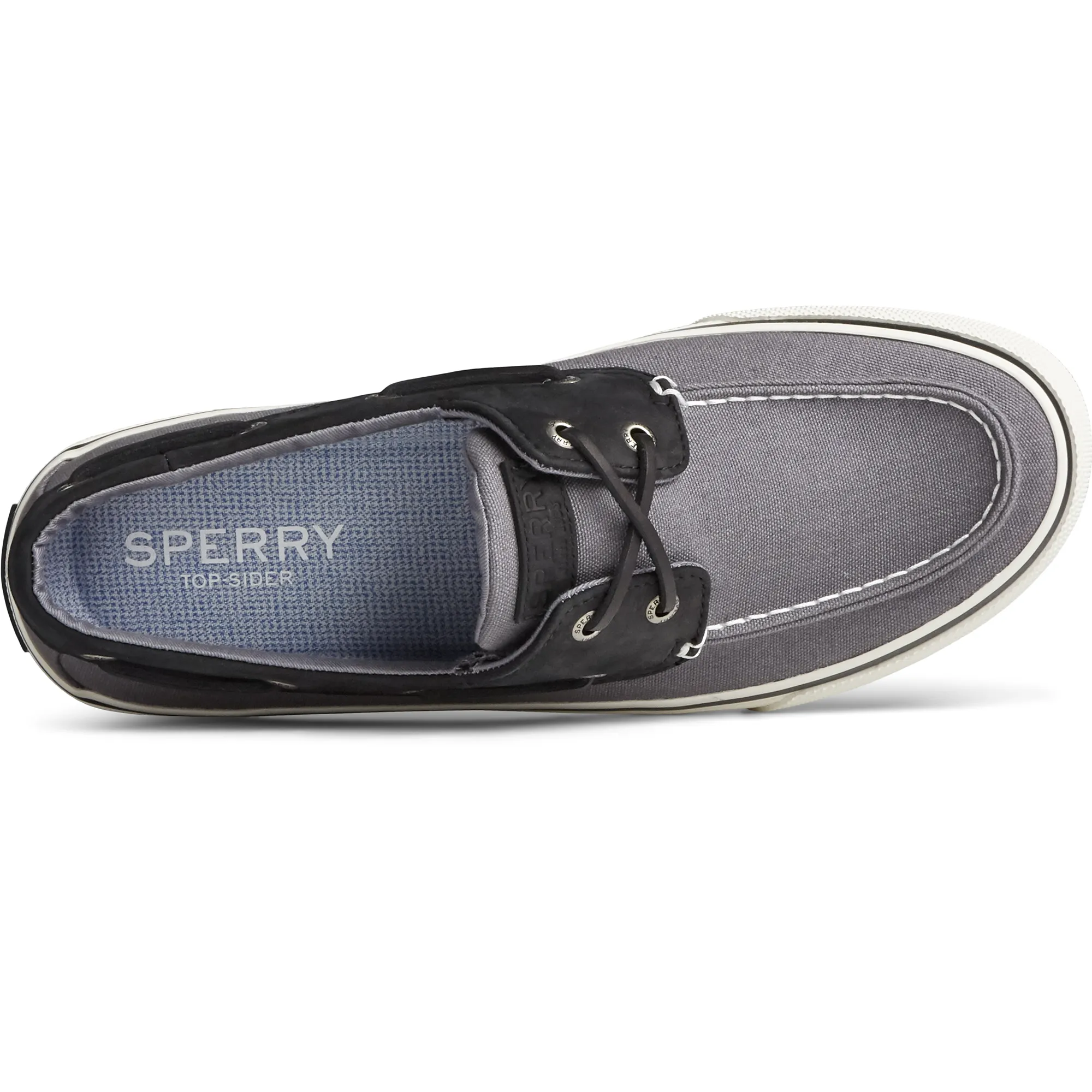 Men's Sperry, Bahama II Gray/Black Sneaker (STS23052)