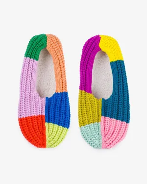 Mismatch Rib Slippers - Rainbow