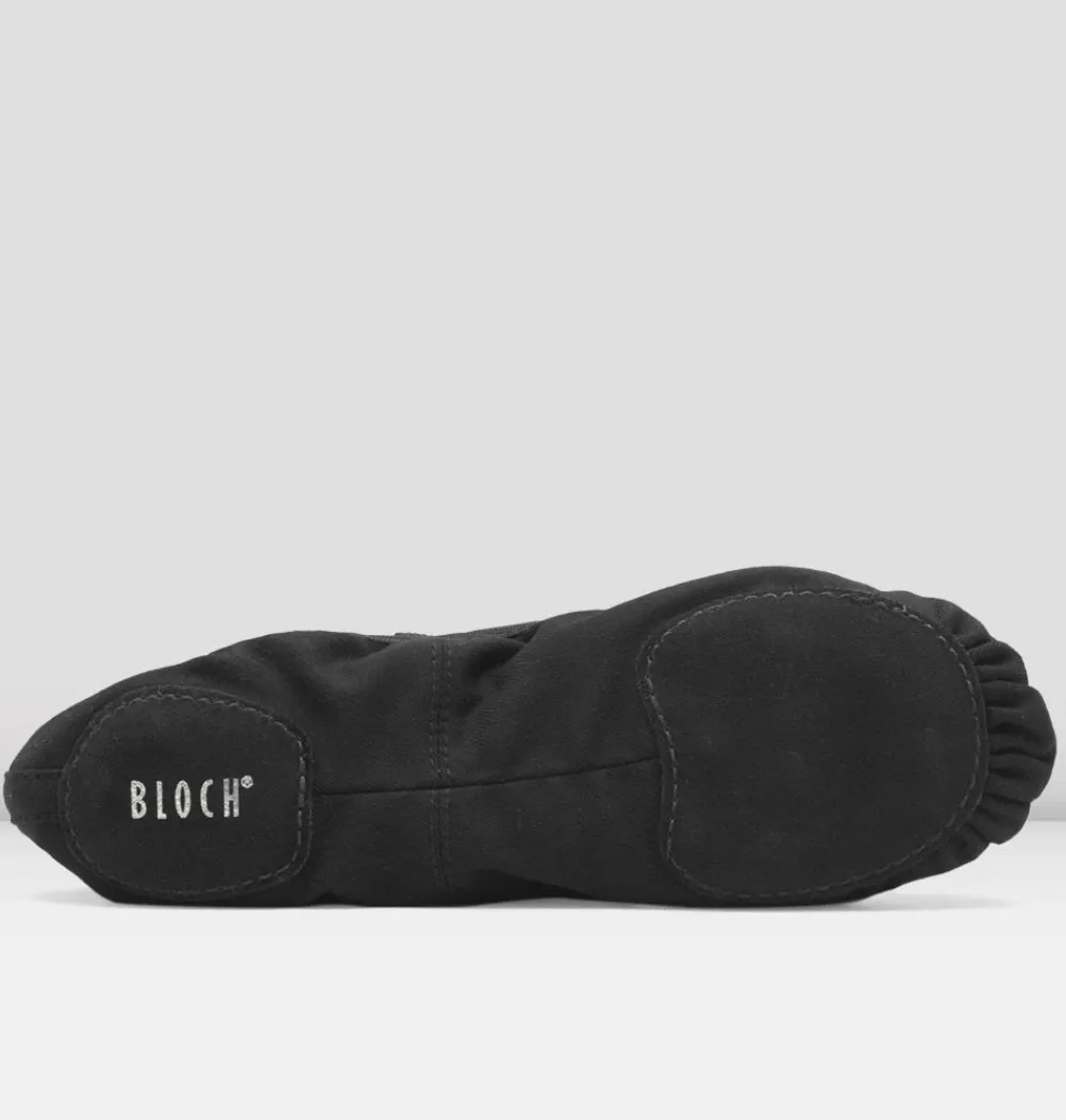 S0284M - Black - Mens Performa Stretch Canvas Ballet Shoe - Select Size