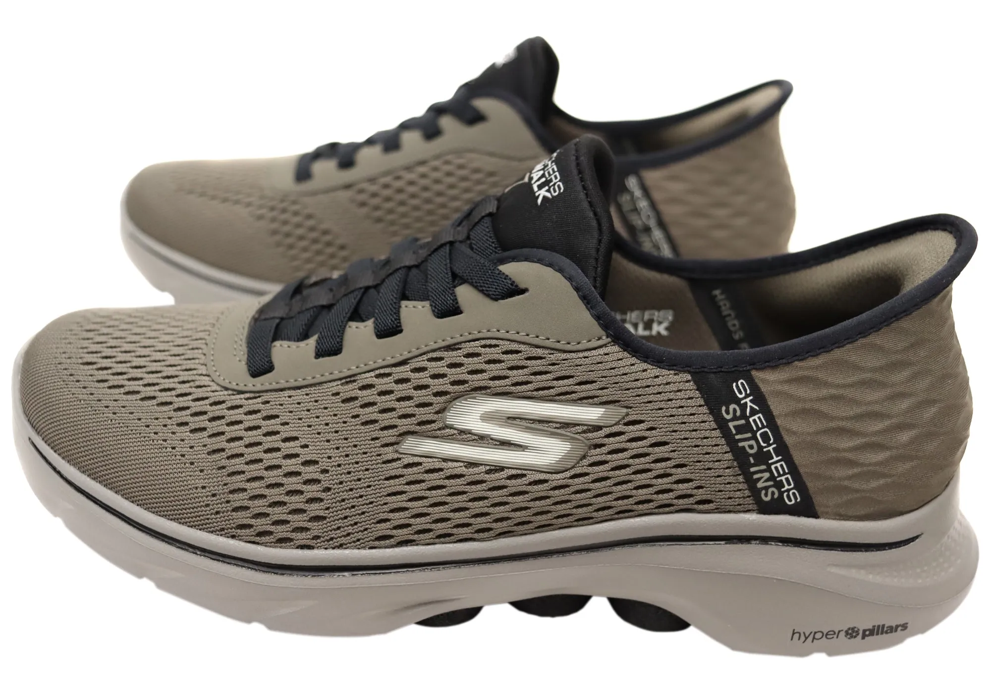 Skechers Mens Slip Ins GOwalk 7 Free Hand 2 Comfortable Shoes