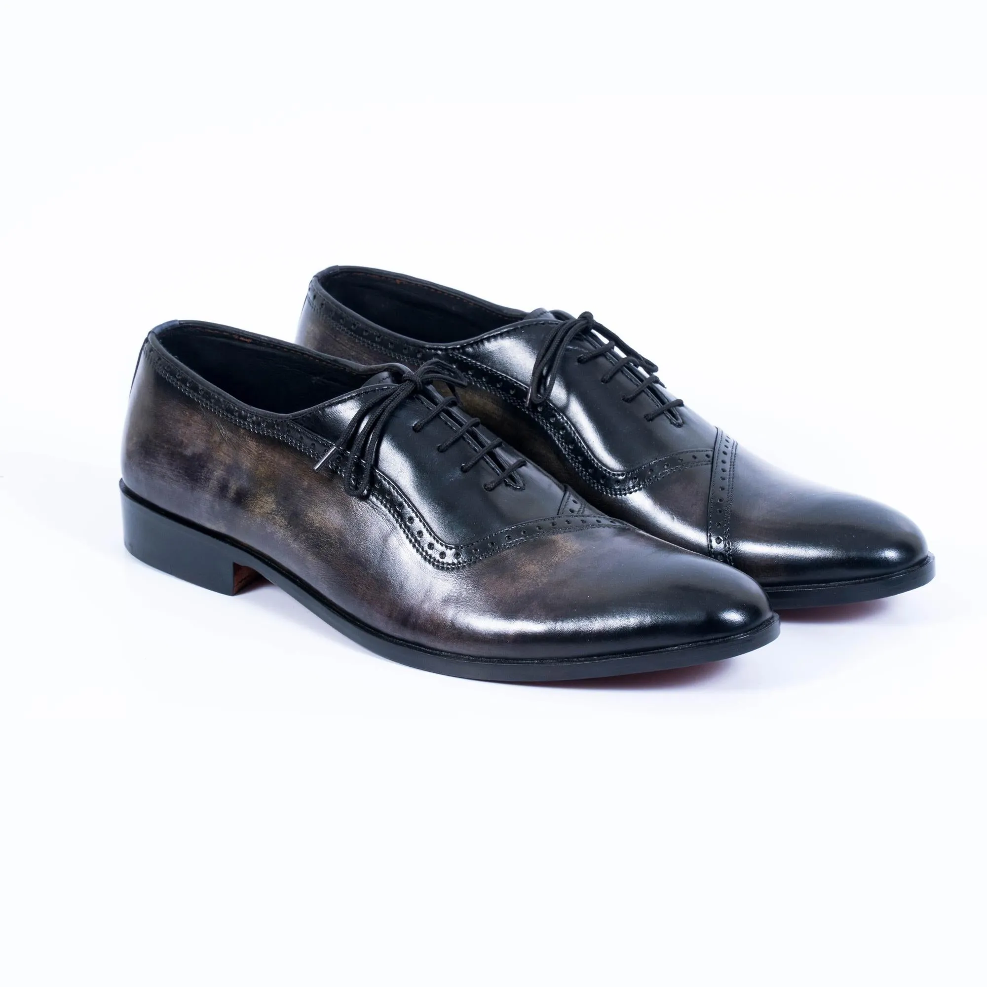 Spadera Handmade Leather Shoes - Side Row Frill