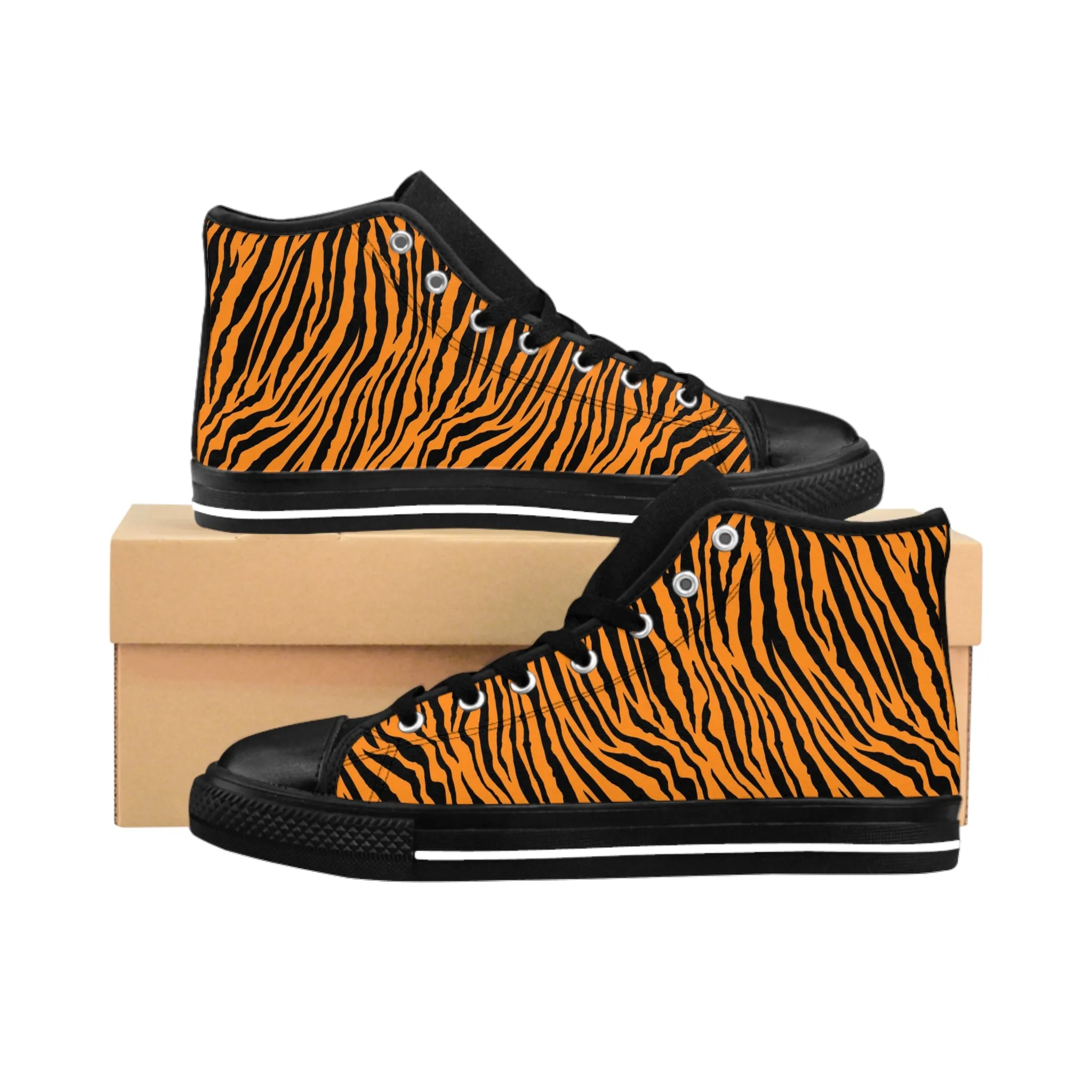 Tiger Fur Men's Classic Sneakers