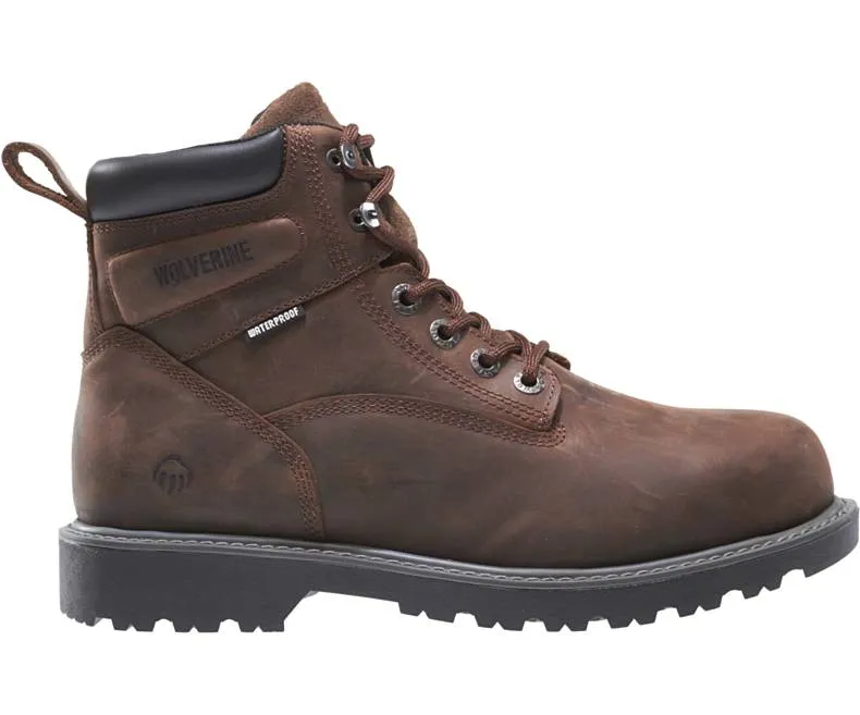 Wolverine Men's Floorhand 6 Inch Soft Toe Work Boot Brown