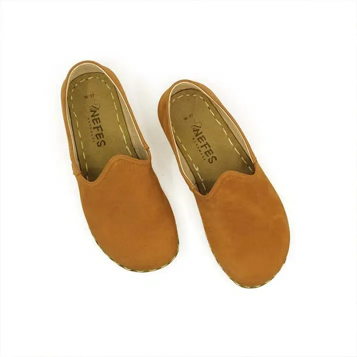 Women's Barefoot Grounding Shoes - Nubuck Orange